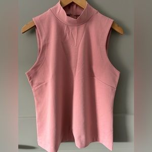 J.Crew Mock Neck Sleeveless Top Eco Ponte Sz M